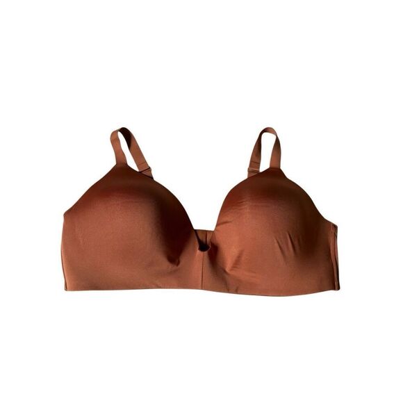 SKIMS wireless form Plunge bra size 44C Bronze Brown - Picture 2 of 7